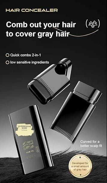 Covering White Hair is Simple and Convenient 20gm - Black - NG Fiora