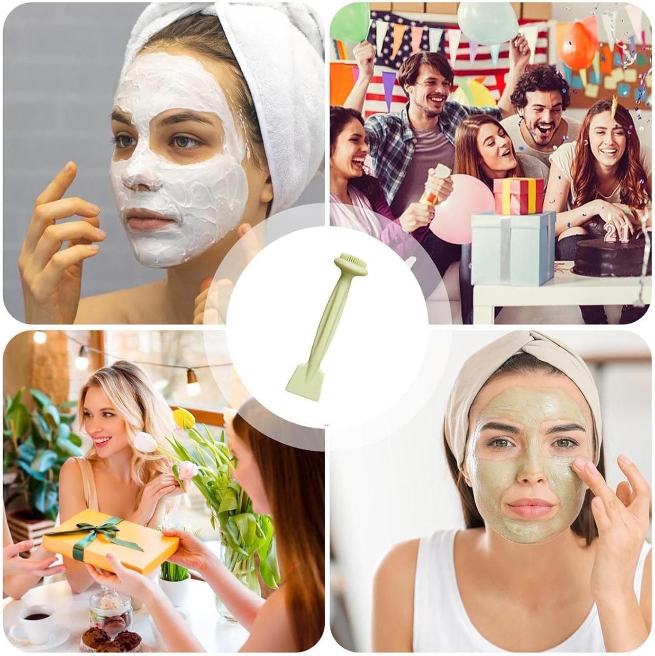 Double Headed Face Cleansing Brush Pack of 2 - NG Fiora