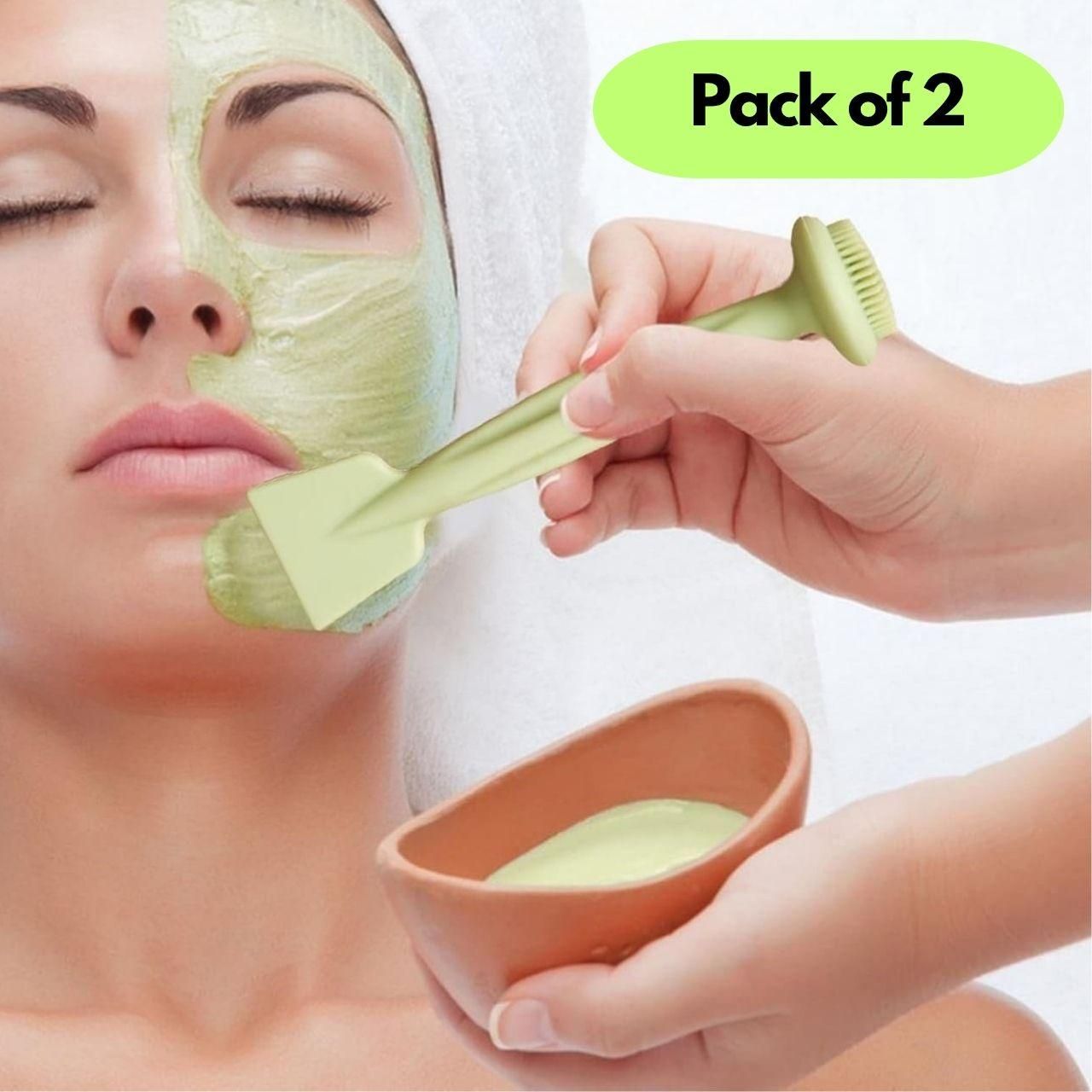 Double Headed Face Cleansing Brush Pack of 2 - NG Fiora