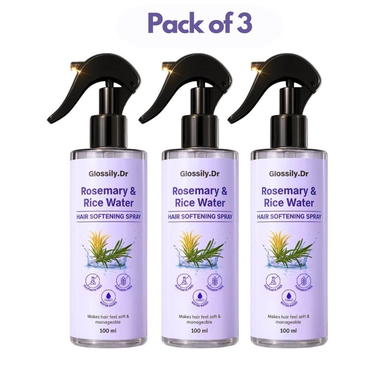 Rosemary & Rice Water 100 ml each Pack of 3 - NG Fiora